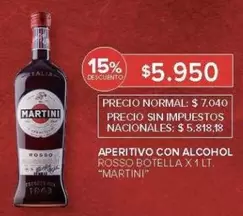 Martini - ROSSO BOTELLA X 1 LT