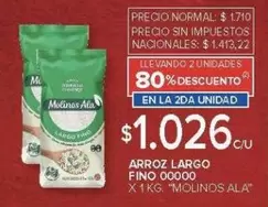 Molinos Ala - ARROZ LARGO FINO 00000