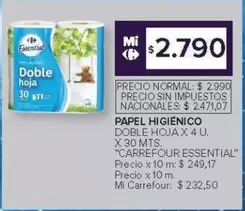 X$ - PAPEL HIGIÉNICO