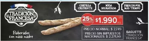 BAGUETTE TRADICION FRANCESA