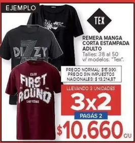 REMERA MANGA CORTA ESTAMPADA ADULTO