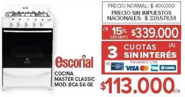 Escorial - MASTER CLASSIC MOD: BCA 56 GE