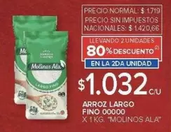 Molinos Ala - ARROZ LARGO FINO 00000