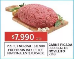 CARNE PICADA ESPECIAL DE NOVILLITO
