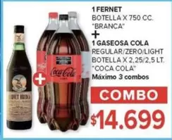 Coca cola - FERNET + GASEOSA COLA