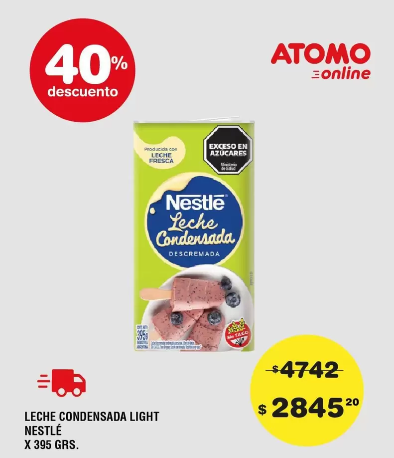 Nestlé - LECHE CONDENSADA LIGHT