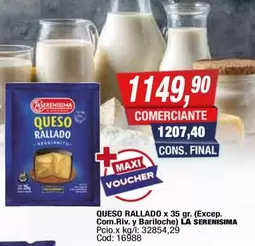 Bariloche - QUESO RALLADO