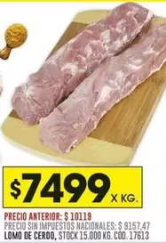 LOMO DE CERDO