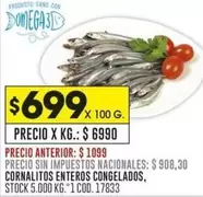 X$ - CORNALITOS ENTEROS CONGELADOS