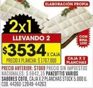 X$ - PANZOTTIS VARIOS