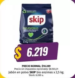 Skip - Jabón en polvo bio enzimas