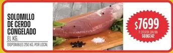 SOLOMILLO DE CERDO CONGELADO