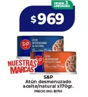 S&P - Atún desmenuzado aceite/natural