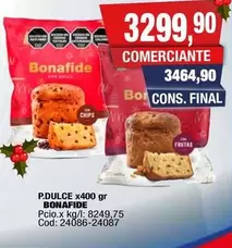 Bonafide - P.DULCE x400 gr