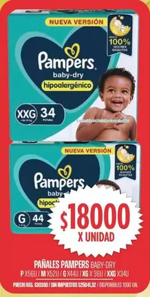 Pampers - PAÑALES BABY-DRY