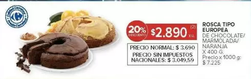 X$ - ROSCA TIPO EUROPEA