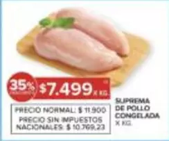 SUPREMA DE POLLO CONGELADA