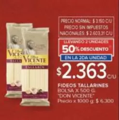 Don Vicente - FIDEOS TALLARINES
