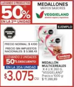 Veggieland - MEDALLÓN MULTICEREALES