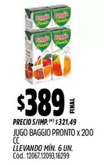 Baggio - JUGO PRONTO
