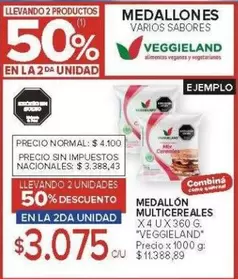 Veggieland - MEDALLÓN MULTICEREALES