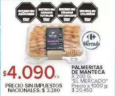 X$ - PALMERITAS DE MANTECA
