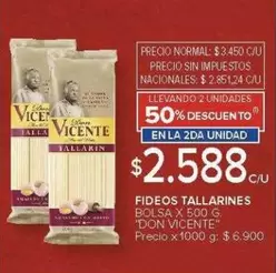 Don Vicente - FIDEOS TALLARINES