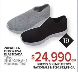 ZAPATILLA DEPORTIVA ELASTIZADA
