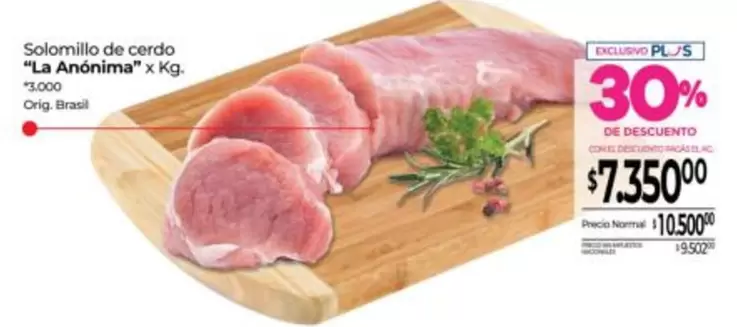 La Anónima - Solomillo de cerdo