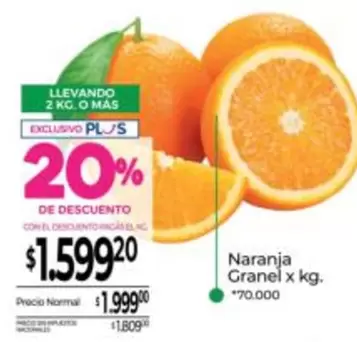 X$ - Naranja Granel