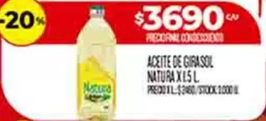 Natura - ACEITE DE GIRASOL