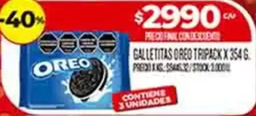 Oreo - GALLETITAS TRIPACK