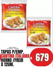 Cantina Italiana - TAPAS P/EMP. HORNO /FREIR X 12UNI.
