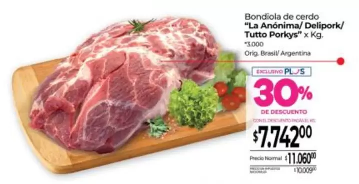Tutto - Bondiola de cerdo