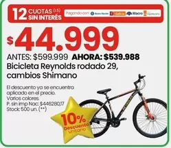 Bicicleta rodado 29