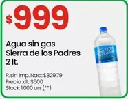 Sierra de los Padres - Agua sin gas