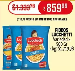 Lucchetti - FIDEOS LUCCHETTI