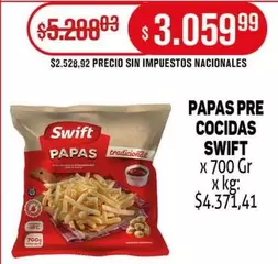 Swift - PAPAS PRE COCIDAS