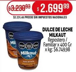 Milkaut - DULCE DE LECHE