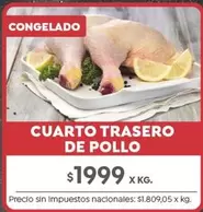 X$ - CUARTO TRASERO DE POLLO