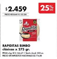 Bimbo - RAPIDITAS