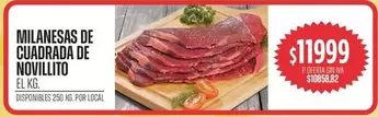 MILANESAS DE CUADRADA DE NOVILLITO