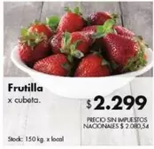 X$ - Frutilla