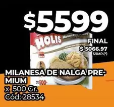 X$ - MILANESA DE NALGA PREMIUM