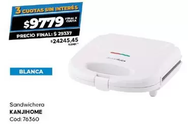 X$ - Sandwichera KANJIHOME Cod: 76360