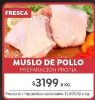 X$ - MUSLO DE POLLO