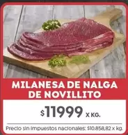 X$ - MILANESA DE NALGA DE NOVILLITO