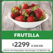 X$ - FRUTILLA