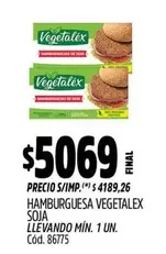 Vegetalex - HAMBURGUESA VEGETALEX SOJA