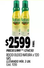 Natura - ROCIO OLEICO NATURA x 120 GRS
